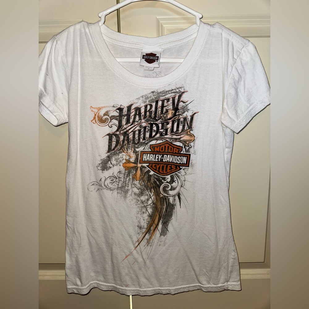Harley Davidson White Shirt